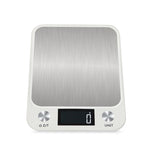 Piccola bilancia da cucina per alimenti, bilancia elettronica da cucina in acciaio inossidabile, 5kg/1g (Black), 10kg/1g (Black), 5kg/1g (White), 10kg/1g (White)