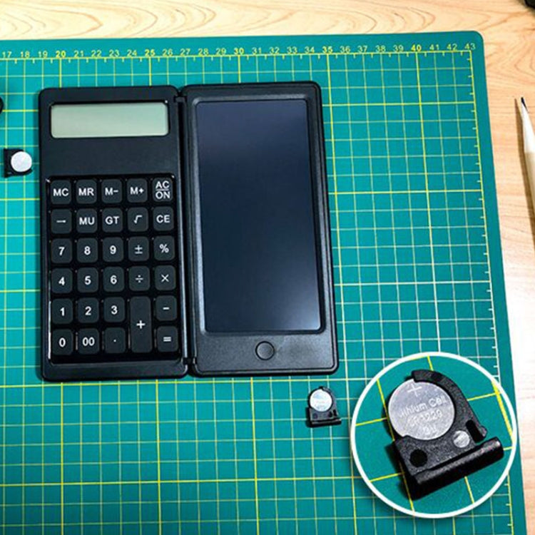 Lavagna per scrittura a mano calcolatrice solare Ufficio di apprendimento Lavagna per scrittura LCD pieghevole portatile, Button Battery