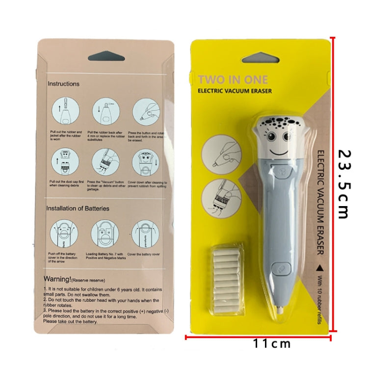 Gomma elettrica per aspirapolvere 2 in 1 Studenti creativi che studiano cancelleria, Vacuum Cleaner Electric Eraser