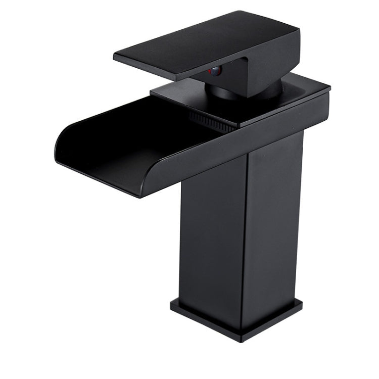 Rubinetto a cascata per bagno con rubinetto per acqua calda e fredda a tre luci a LED. Spina CN