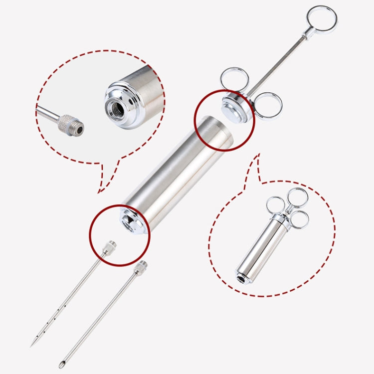 Set di aghi per tacchino con siringa per condimento in acciaio inossidabile 304., 14 in 1 with Storage Bag