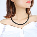 CNC-007 Gioielli con collana in acciaio al titanio magnetico, CNC-007(Golden), CNC-007(Rose Gold), CNC-007(Black), CNC-007(Steel Color)