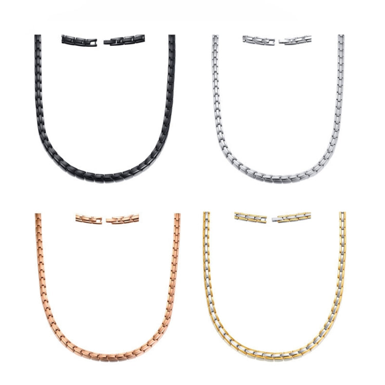 CNC-007 Gioielli con collana in acciaio al titanio magnetico, CNC-007(Golden), CNC-007(Rose Gold), CNC-007(Black), CNC-007(Steel Color)