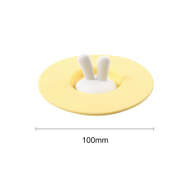 3 pezzi di orecchie da coniglio per uso alimentare a forma di coperchio della tazza in silicone, coperchio di tenuta, tazza di cartone animato, coperchio a prova di perdite antipolvere