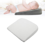Cuscino per allattamento a triangolo per neonati in memory foam, per donne incinte, Crystal Soft Gray, Diamond Lattice White, Crystal Soft Black