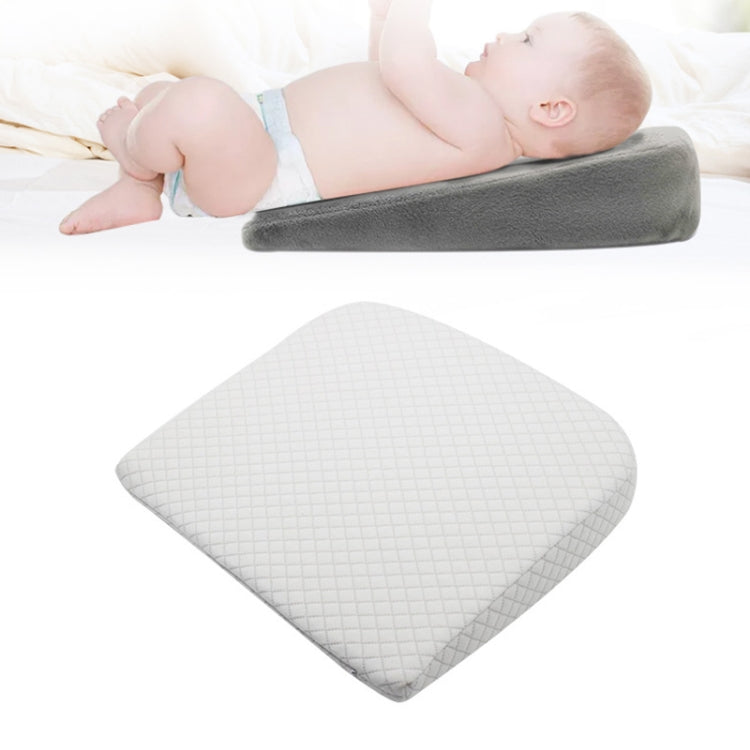 Cuscino per allattamento a triangolo per neonati in memory foam, per donne incinte, Crystal Soft Gray, Diamond Lattice White, Crystal Soft Black