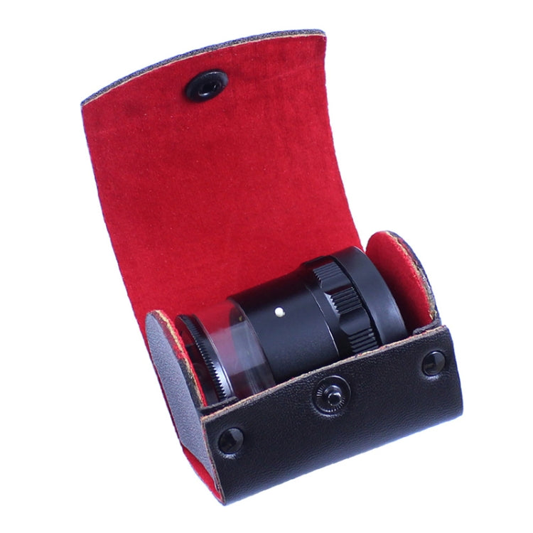 Lente d'ingrandimento 10x con 8 luci LED e scala graduata