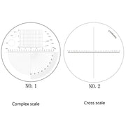 8 luci LED 3 gruppi di vetro ottico HD con lente d'ingrandimento scala 10 volte, Complex Scale Board, Cross Scale Board