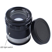 8 luci LED 3 gruppi di vetro ottico HD con lente d'ingrandimento scala 10 volte, Complex Scale Board, Cross Scale Board
