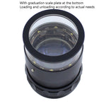 Lente d'ingrandimento 10x con 8 luci LED e scala graduata