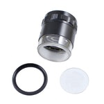 Lente d'ingrandimento 10x con 8 luci LED e scala graduata