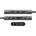 Docking station multifunzione di tipo C 10 in 1 HUB di ricarica rapida PD, 10 in 1