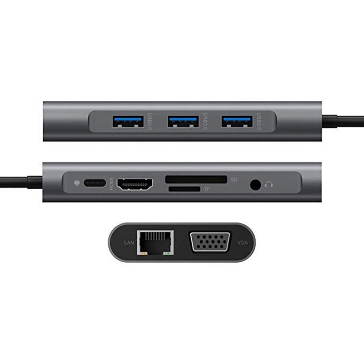 Docking station multifunzione di tipo C 10 in 1 HUB di ricarica rapida PD, 10 in 1