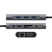 Docking station multifunzione di tipo C 10 in 1 HUB di ricarica rapida PD, 10 in 1