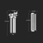 Depuratore d'acqua centrale per acqua di rubinetto per uso domestico con prefiltro in acciaio inossidabile 304, Water Purifier