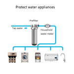 Depuratore d'acqua centrale per acqua di rubinetto per uso domestico con prefiltro in acciaio inossidabile 304, Water Purifier
