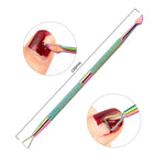 Lima unghie in acciaio inox color titanio 11 in 1