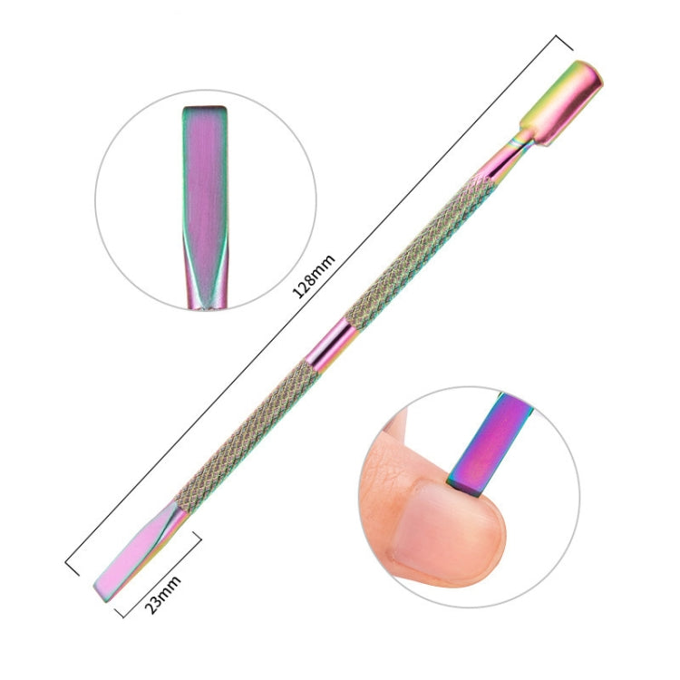 Lima unghie in acciaio inox color titanio 11 in 1