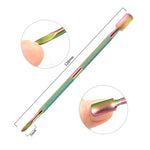 Lima unghie in acciaio inox color titanio 11 in 1