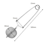 Infusore per tè con filtro a sfera in acciaio inossidabile da 2 pezzi, Stainless Steel