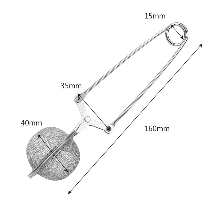Infusore per tè con filtro a sfera in acciaio inossidabile da 2 pezzi, Stainless Steel