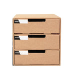 2 pezzi A4 scatola portaoggetti da scrivania in carta, schedario per studenti, scatola di finitura, armadio portaoggetti multistrato, Multi-layer Drawer Storage Cabinet