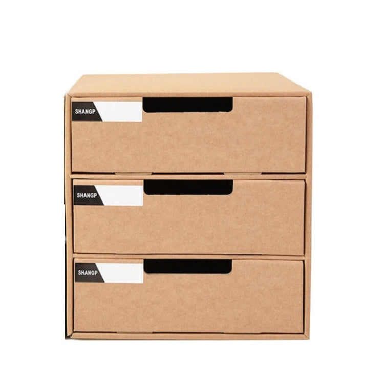 2 pezzi A4 scatola portaoggetti da scrivania in carta, schedario per studenti, scatola di finitura, armadio portaoggetti multistrato, Multi-layer Drawer Storage Cabinet