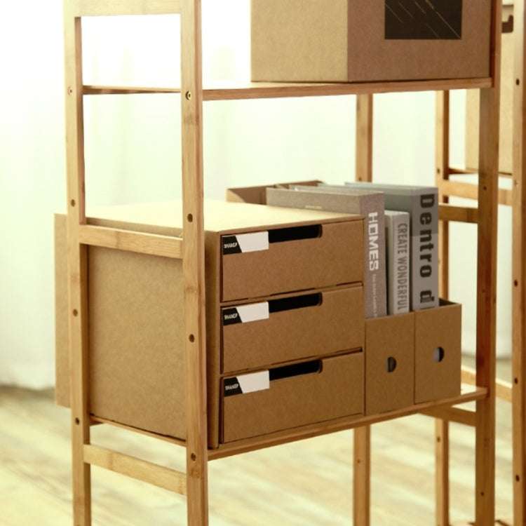 2 pezzi A4 scatola portaoggetti da scrivania in carta, schedario per studenti, scatola di finitura, armadio portaoggetti multistrato, Multi-layer Drawer Storage Cabinet