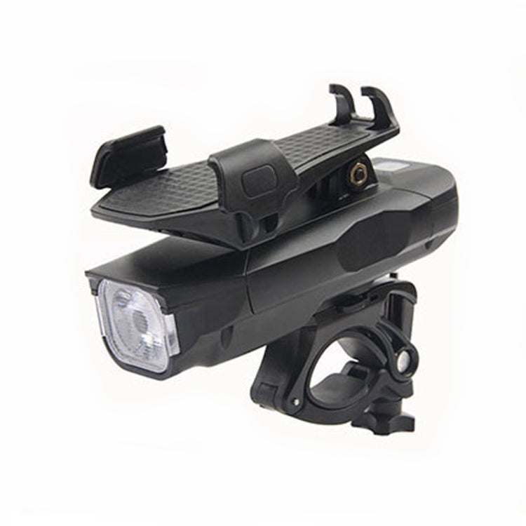 Luce per bicicletta da 500LM, supporto per telefono cellulare, luce anteriore da guida multifunzione con clacson, 4000 mAh (Black), 4000 mAh (Black Red), 4000 mAh (Black Blue), 4000 mAh (Black Orange), 2400 mAh (Black Red), 2400 mAh (Black Blue)       ...