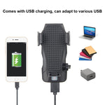 Luce per bicicletta da 500LM, supporto per telefono cellulare, luce anteriore da guida multifunzione con clacson, 4000 mAh (Black), 4000 mAh (Black Red), 4000 mAh (Black Blue), 4000 mAh (Black Orange), 2400 mAh (Black Red), 2400 mAh (Black Blue)       ...