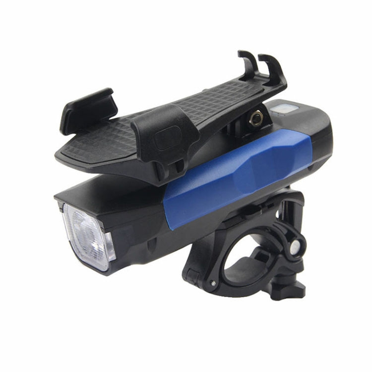 Luce per bicicletta da 500LM, supporto per telefono cellulare, luce anteriore da guida multifunzione con clacson, 4000 mAh (Black), 4000 mAh (Black Red), 4000 mAh (Black Blue), 4000 mAh (Black Orange), 2400 mAh (Black Red), 2400 mAh (Black Blue)       ...