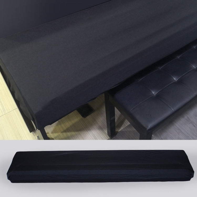 Copertura per tastiera elettronica con apertura idrorepellente Copertura antipolvere in tessuto Oxford Copertura per strumento tastiera con coulisse, 61 Keys Black 98x42x21cm, 88 Key Black 124x49x36cm
