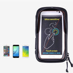 Borsa da bicicletta Borsa da manubrio Borsa da sella impermeabile per touch screen, 6inch