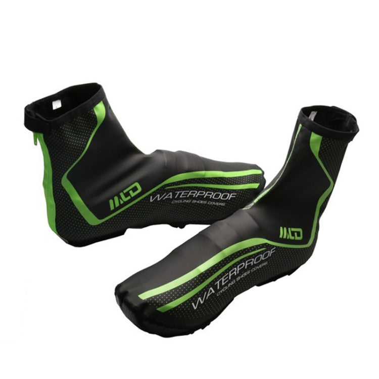 Copriscarpe da ciclismo per sport all'aria aperta per bicicletta Copriscarpe impermeabile antivento caldo invernale Copriscarpe in PU Attrezzatura da ciclismo, M, L
