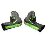 Copriscarpe da ciclismo per sport all'aria aperta per bicicletta Copriscarpe impermeabile antivento caldo invernale Copriscarpe in PU Attrezzatura da ciclismo, M, L