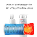 Rubinetto elettrico istantaneo per acqua calda da cucina, scaldabagno caldo e freddo, spina europea, Lamp Display Lower Water Inlet, Lamp Display Side Water Inlet, Lamp Display Leakage Protection Lower Water Inlet                                       ...