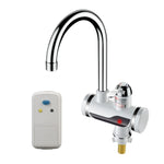 Rubinetto elettrico istantaneo per acqua calda da cucina, scaldabagno caldo e freddo, spina europea, Lamp Display Lower Water Inlet, Lamp Display Side Water Inlet, Lamp Display Leakage Protection Lower Water Inlet                                       ...