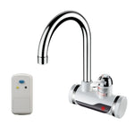Rubinetto elettrico istantaneo per acqua calda da cucina, scaldabagno caldo e freddo, spina europea, Lamp Display Lower Water Inlet, Lamp Display Side Water Inlet, Lamp Display Leakage Protection Lower Water Inlet                                       ...