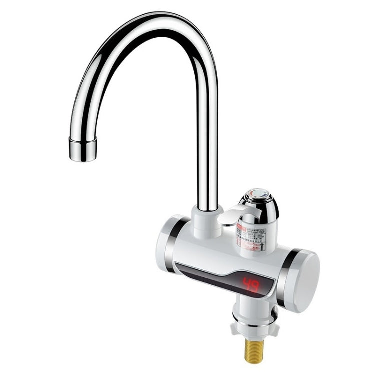 Rubinetto elettrico istantaneo per acqua calda da cucina, scaldabagno caldo e freddo, spina europea, Lamp Display Lower Water Inlet, Lamp Display Side Water Inlet, Lamp Display Leakage Protection Lower Water Inlet                                       ...