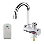 Rubinetto elettrico istantaneo per acqua calda da cucina, scaldabagno caldo e freddo, spina europea, Lamp Display Lower Water Inlet, Lamp Display Side Water Inlet, Lamp Display Leakage Protection Lower Water Inlet                                       ...