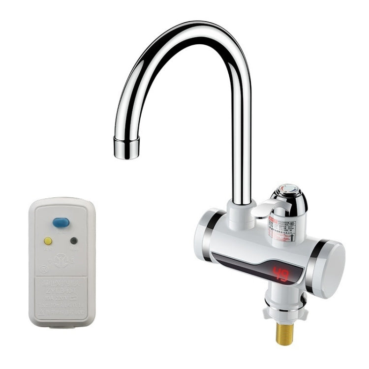 Rubinetto elettrico istantaneo per acqua calda da cucina, scaldabagno caldo e freddo, spina europea, Lamp Display Lower Water Inlet, Lamp Display Side Water Inlet, Lamp Display Leakage Protection Lower Water Inlet                                       ...