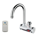 Rubinetto elettrico istantaneo per acqua calda da cucina, scaldabagno caldo e freddo, spina europea, Lamp Display Lower Water Inlet, Lamp Display Side Water Inlet, Lamp Display Leakage Protection Lower Water Inlet                                       ...