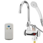 Rubinetto elettrico istantaneo per acqua calda da cucina, scaldabagno caldo e freddo, spina europea, Lamp Display Lower Water Inlet, Lamp Display Side Water Inlet, Lamp Display Leakage Protection Lower Water Inlet                                       ...