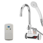 Rubinetto elettrico istantaneo per acqua calda da cucina, scaldabagno caldo e freddo, spina europea, Lamp Display Lower Water Inlet, Lamp Display Side Water Inlet, Lamp Display Leakage Protection Lower Water Inlet                                       ...