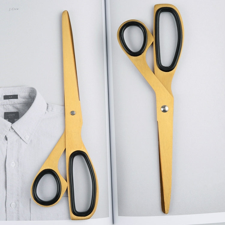 2 forbici asimmetriche per ufficio e per uso domestico Forbici semplici in ottone, Brass Scissors