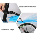 Parafango per bicicletta con fanali posteriori a LED Parafango per mountain bike Accessori per guida da 26 pollici a sgancio rapido