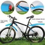 Parafango per bicicletta con fanali posteriori a LED Parafango per mountain bike Accessori per guida da 26 pollici a sgancio rapido
