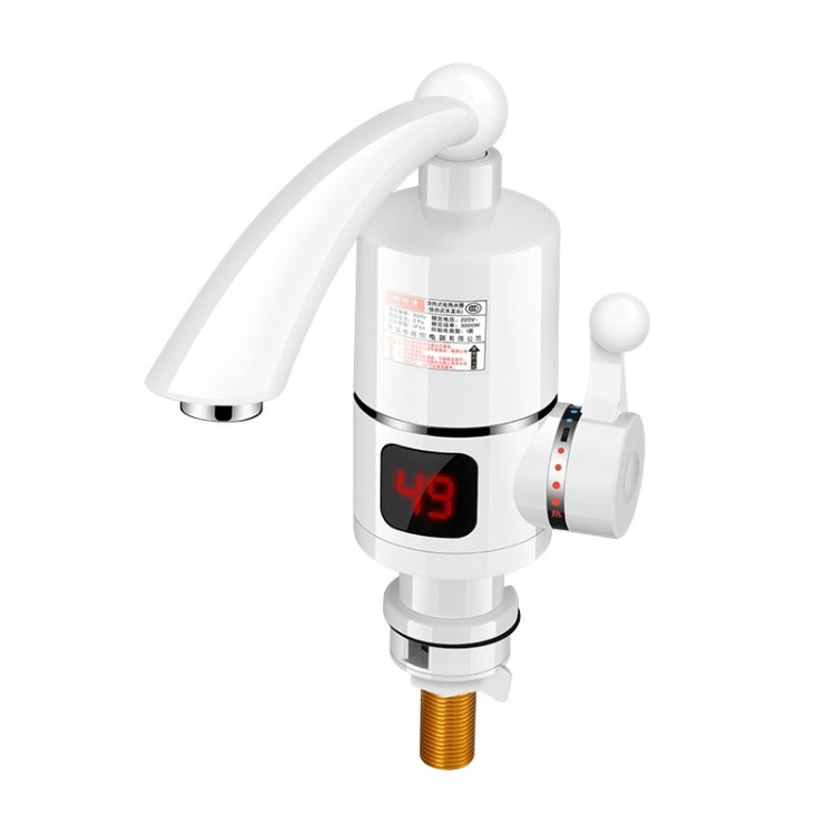 Rubinetto per riscaldamento elettrico con display digitale Riscaldatore di acqua calda istantaneo Spina europea, Digital Display Horizontal Tube, Digital Display Elbow, Digital Horizontal Tube With Leakage Protection, Digital Elbow With Leakage Protect...