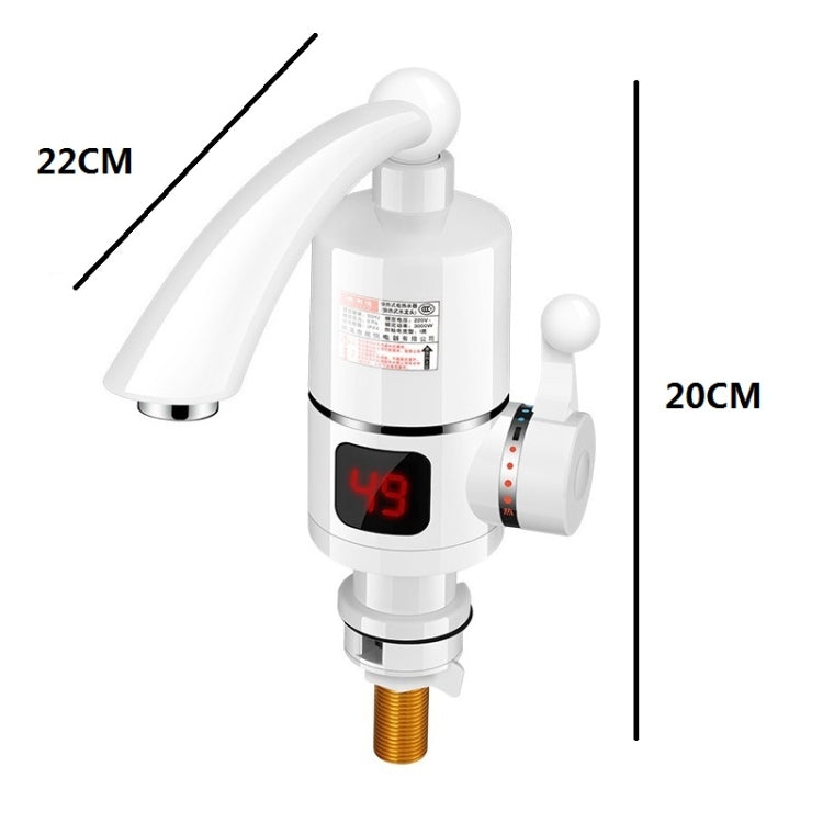 Rubinetto per riscaldamento elettrico con display digitale Riscaldatore di acqua calda istantaneo Spina europea, Digital Display Horizontal Tube, Digital Display Elbow, Digital Horizontal Tube With Leakage Protection, Digital Elbow With Leakage Protect...