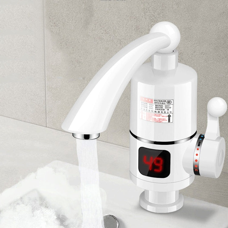 Rubinetto per riscaldamento elettrico con display digitale Riscaldatore di acqua calda istantaneo Spina europea, Digital Display Horizontal Tube, Digital Display Elbow, Digital Horizontal Tube With Leakage Protection, Digital Elbow With Leakage Protect...